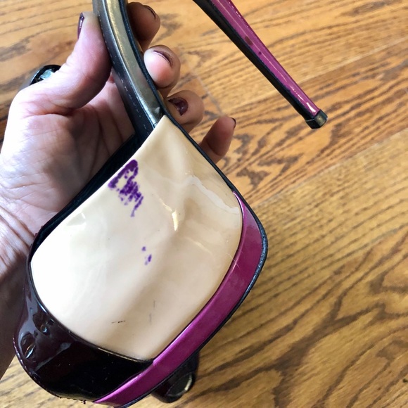 Giuseppe Zanotti d’Orsay Patent Platform Sandals - Picture 8 of 8